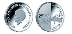    Silver coins of Aruba