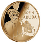    Silver coins of Aruba