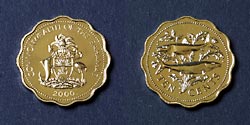 Монеты Багамских остров Bahamas coins