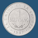   Bolivia coins 