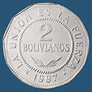   Bolivia coins 