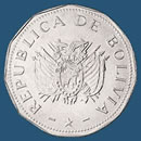   Bolivia coins 