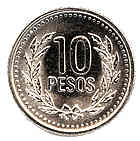 Монеты Колумбии Colombia coins