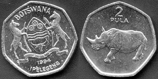   Botswana coins