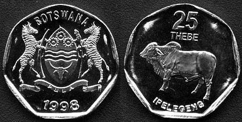   Botswana coins