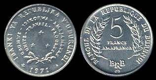   Burundi coins 