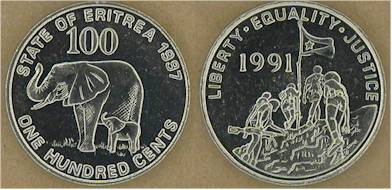 Монеты Эритреи на Монетарии Coins oа Eritrea at Monetarium