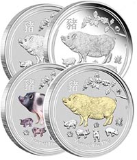 купить монеты год свиньи