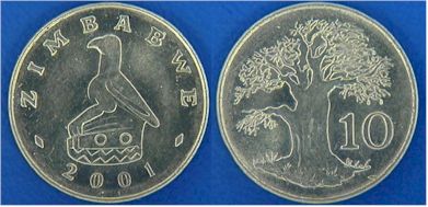 coins of Zimbabve at Monetarium монеты Зимбабве на Монетарии