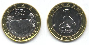 coins of Zimbabve at Monetarium    